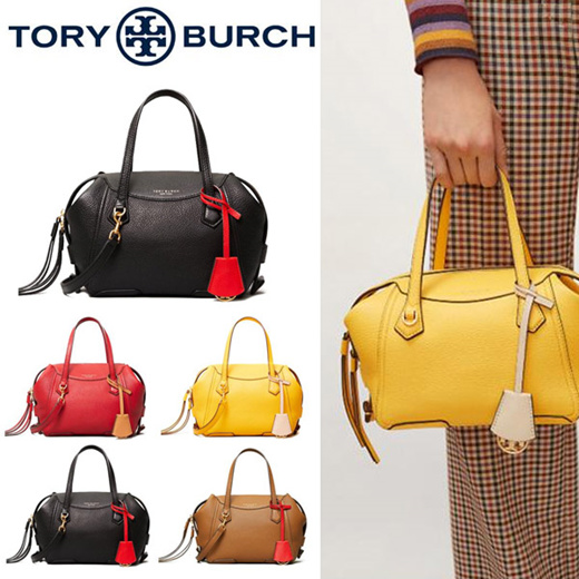 tory burch perry satchel black