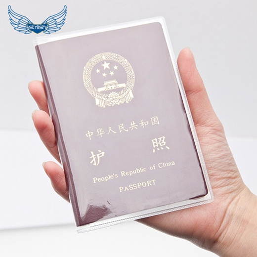 3Pcs Clear Transparent Passport Cover Holder Case Organizer ID Card Protector