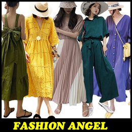 2019 South Korea one piece Maxi Dress / Chiffon one piece / body suit / linen / Floral Dress / short