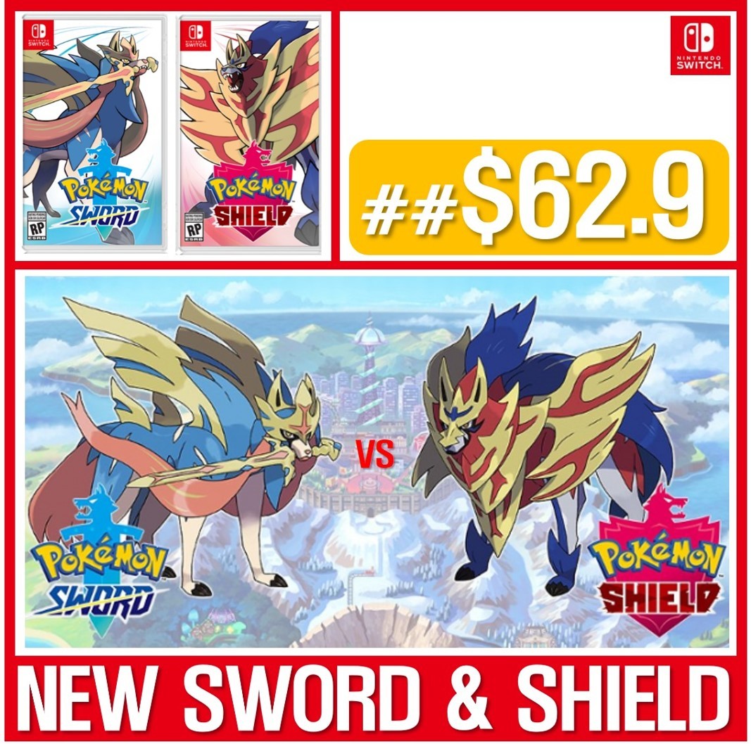 pokemon sword and shield lowest price