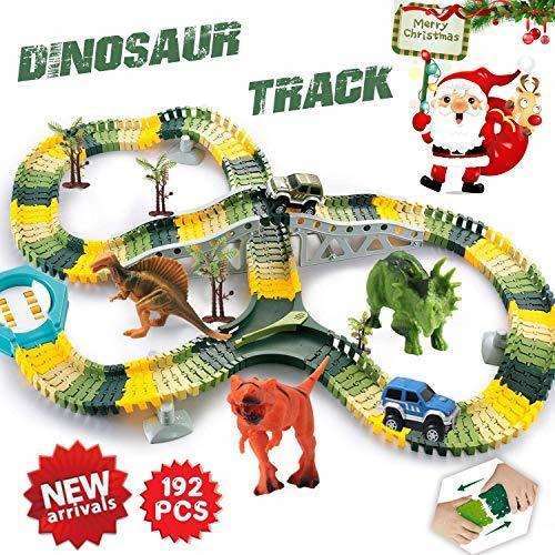 dinosaur car race track