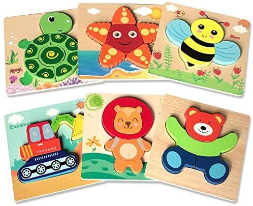 wooden puzzles for 1 year old