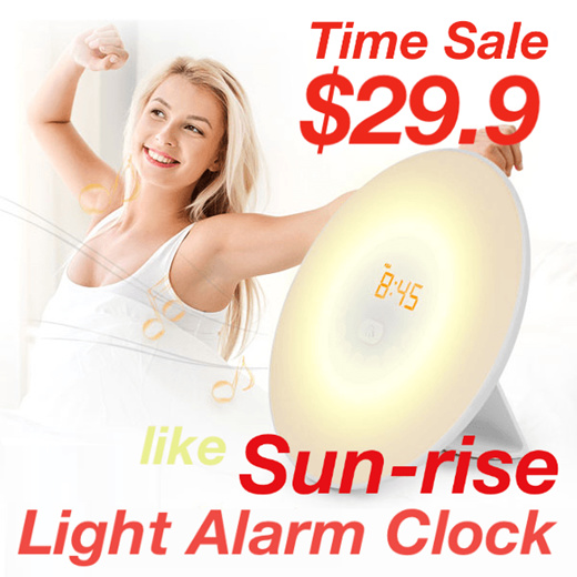 wake up light therapy alarm clock