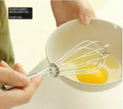 3 set Mini egg beater manual home stainless steel stirring egg stick