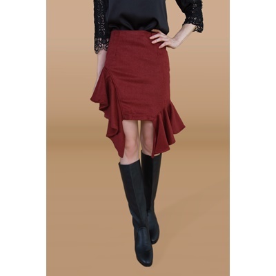 02. side tassel mini skirt