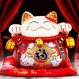 [VOOTEEN]招财猫/Lucky Cat/Fortune Cat /Decoration of ceramic / Home Furnishing / Wedding / move / business / Japan/Savings bank