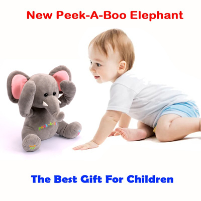 elephant baby toy peek a boo