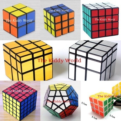Roxenda Speed Cube Set Magic Cube Set of 2x2x2 3x3x3 Speed Cube Smooth Puzzle Cube Transparent Black