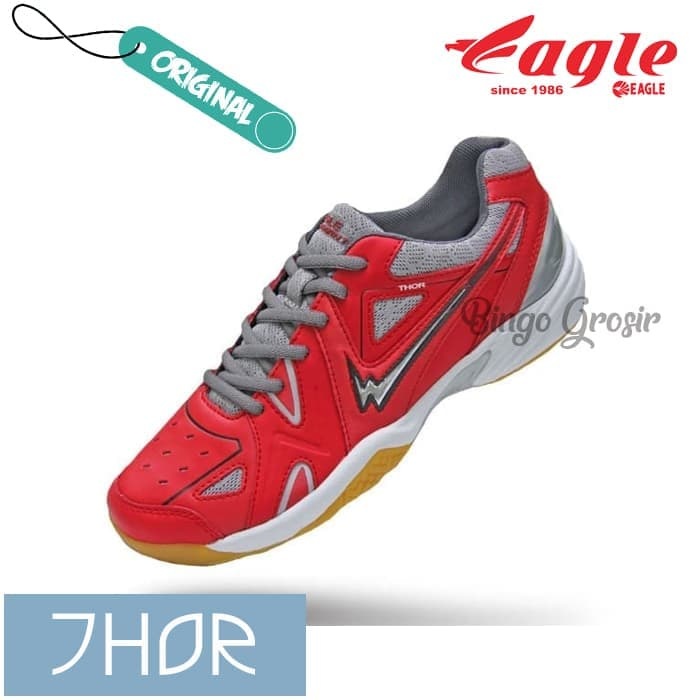 Vektor Tegak Gambar Sepatu  Badminton Eagle 