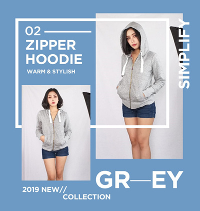 Side zipper hoodie