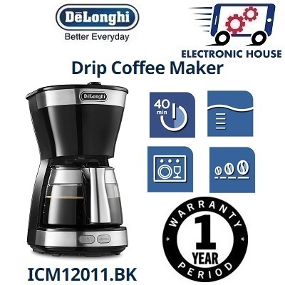 Qoo10 Delonghi ICM12011.BK Active Line Coffee Drip Machine 5