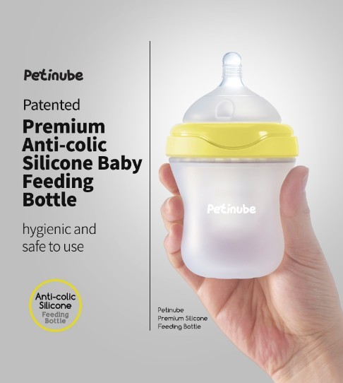 silicone feeding bottle