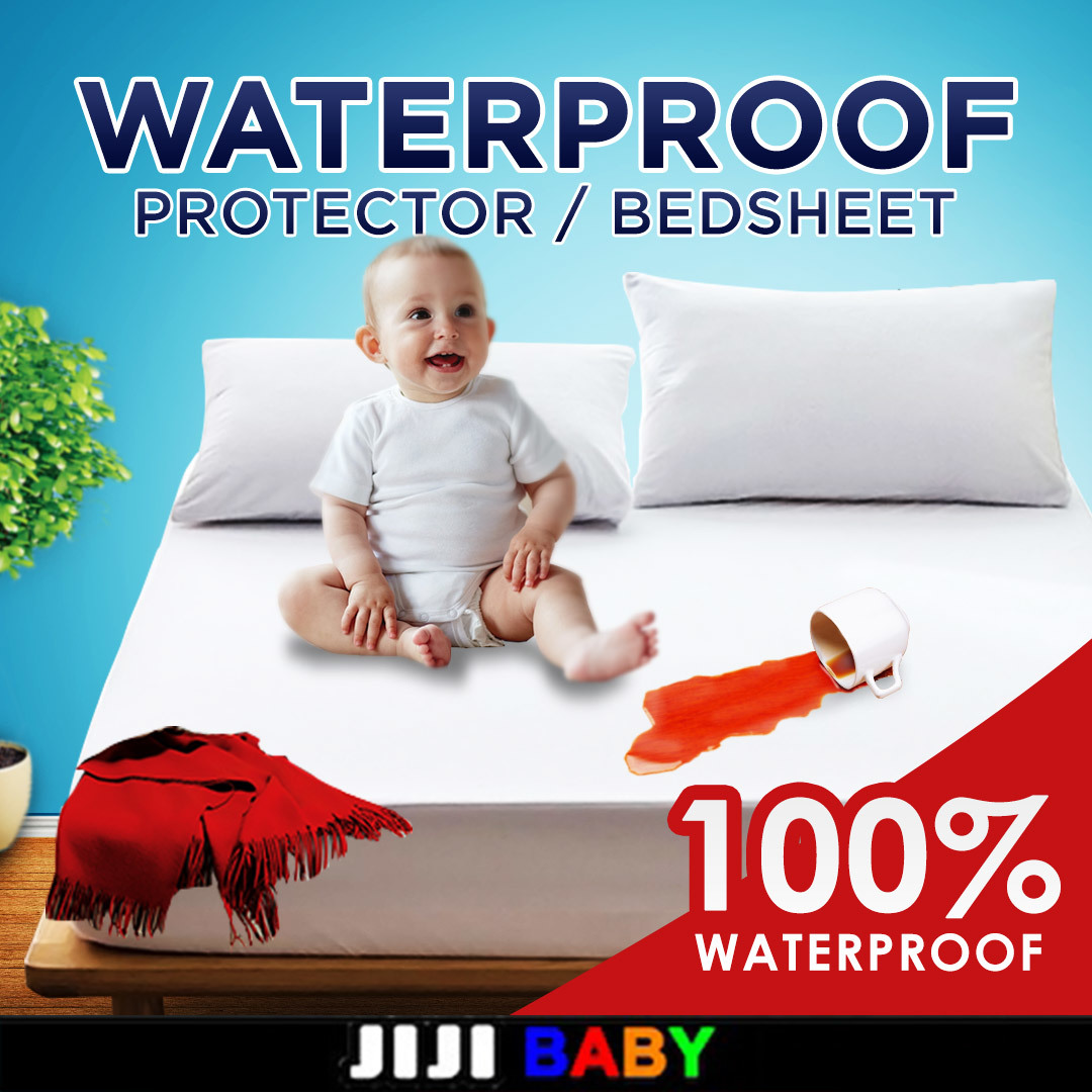 JIJI★BAMBOO FIBER ★WATERPROOF BEDSHEET ★MATTRESS PROTECTOR ★PREVENTS  BEDBUGS ★WASHABLE