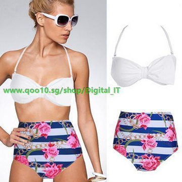 Qoo10 - Itsroya Women Sexy Shell Bikini Set Bandage Bra Padding