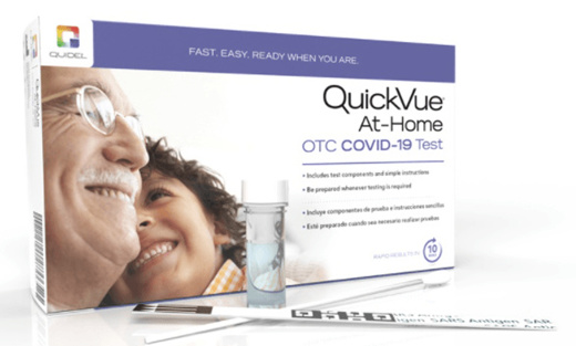 [S$20.00](?20%)QuickVue At-Home OTC COVID-19 Test (2 Tests/Kit)