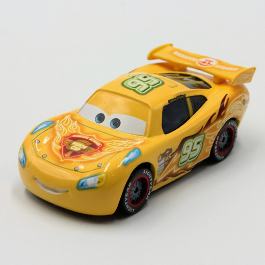 yellow lightning mcqueen car