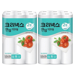 크리넥스 천연펄프 클래식 안심 키친타올 140매