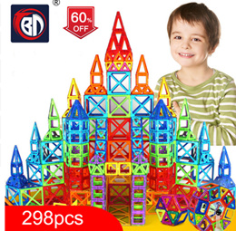 discovery kids 50 piece magnetic tile set