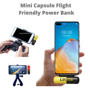 Lister PowerBank Capsule Power Bank Mini Portable Pocket Charger 3300mAh Emergency Phone Charge