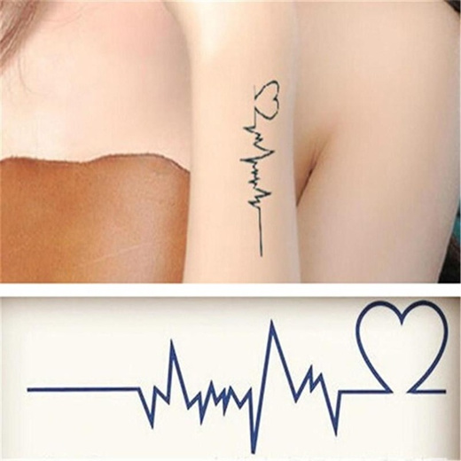 heartbeat #tattoo #tinytattoo #smalltattoo | Medical tattoo, Heartbeat  tattoo, Tiny tattoos for girls