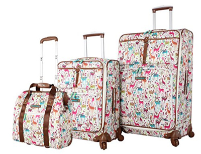 lily bloom luggage giraffe