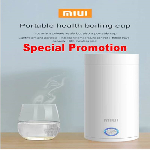 Portable Travel Electric Kettle Water Boiler Temperature Control Timer 400  ML