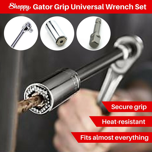 Qoo10 Shoppy Gator Grip Universal Socket Wrench Set Tools
