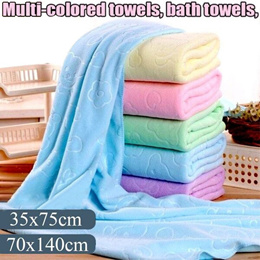 35x75cm Adults Bath Towel Absorbent Quick Drying Spa Body Wrap Face Hair  Shower Towels Large Beach