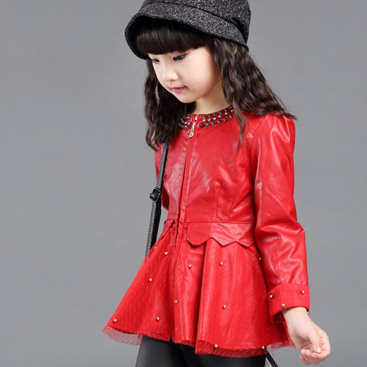 Girls red clearance moto jacket