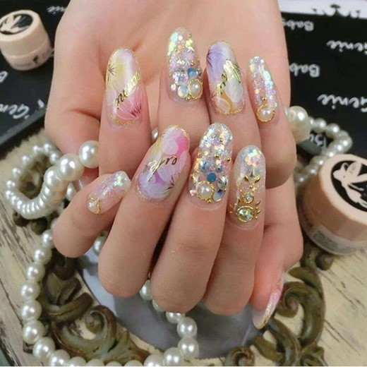 Qoo10 3d Nail Art Decoration Sequins 48 Bottles Set Nail Fashion Nail Sequin Nutritious Items