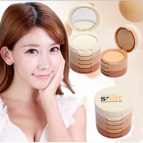 Qoo10 5 Colors Comcealing Shading Contour Face Powder Makeup Foundation Cosm Women S Clothing