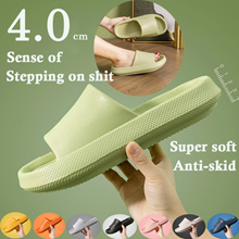 EVA Material Thick Sole Slippers Anti-Slip Foot Massage for Indoor Home Shower Room Lovers Slippers