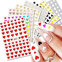 24 Sheets Airbrush Stencils Nail Stickers for Nails Heart