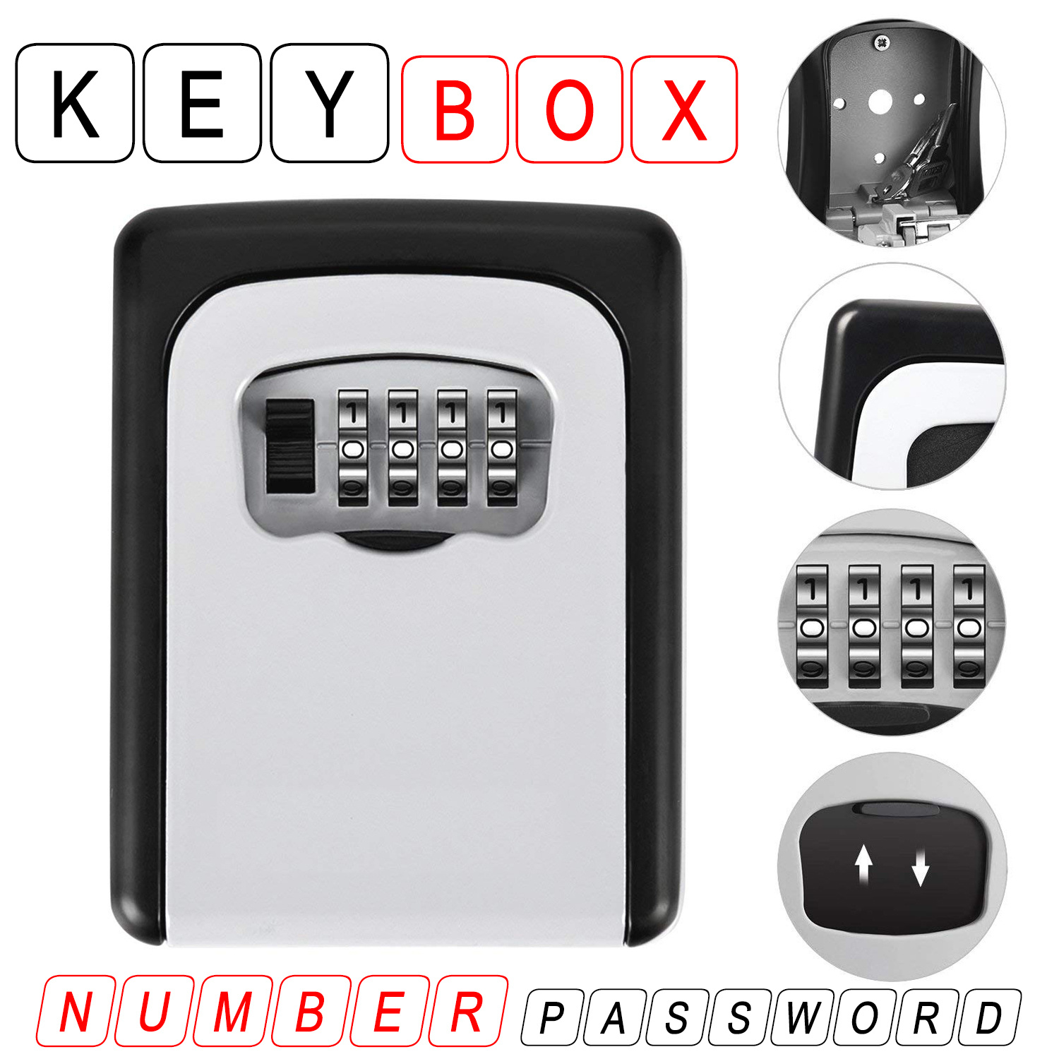 Qoo10 Key Storage Box4 Master Lock Lock Box Digit Code Password Door   1180267331.g 0 W G 