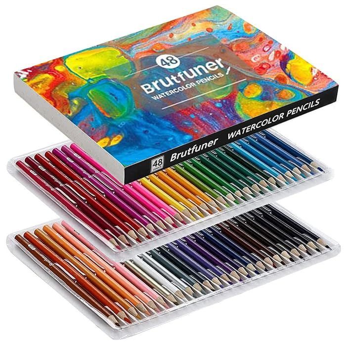 Qoo10 - Roleness Colored Pencils 48 Colors Water-based Watercolor ...