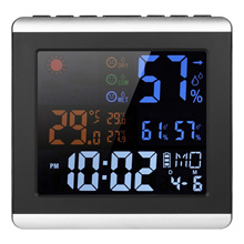 LCD ℃/℉ Digital Wireless Indoor/Outdoor Thermometer Clock