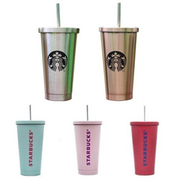 8x NEW Starbucks Iced Cold Cup Tumblers 16 and 24 oz w/ Straws and