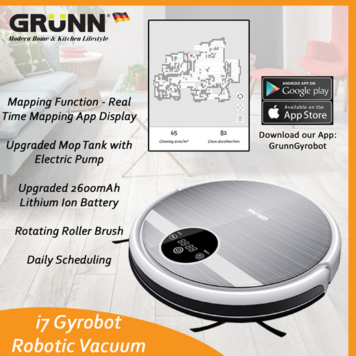 grunn i7 gyrobot robotic vacuum cleaner