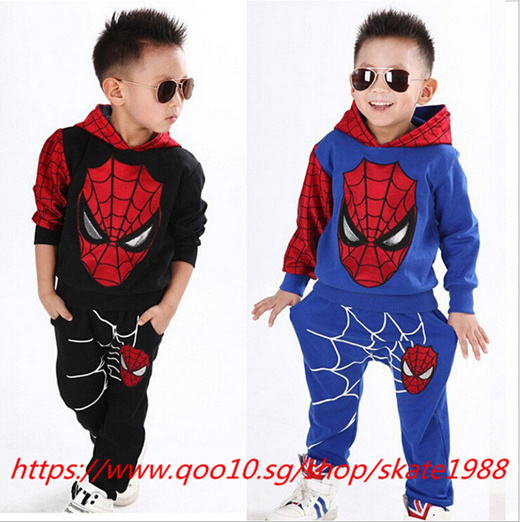 Qoo10 New Winter Autumn Trolls Boy Kids Spiderman Cosplay Clothing Sets Chil Kids Fashion - qoo10 roblox stardust ethical game printed children t shirts kids funny red kids fashion