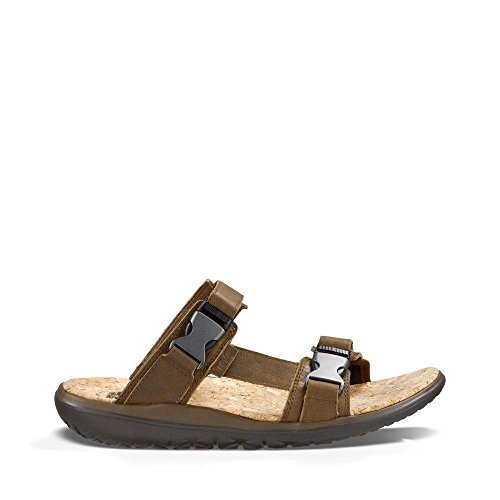 teva leather slide