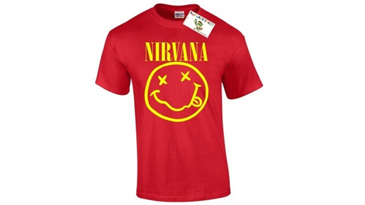 nirvana red shirt