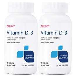 GNC 비타민 D-3 2000IU 180정 x 2개 무료배송