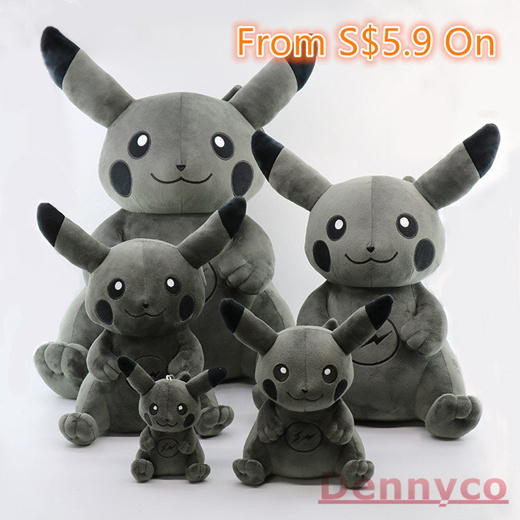 black pikachu plush