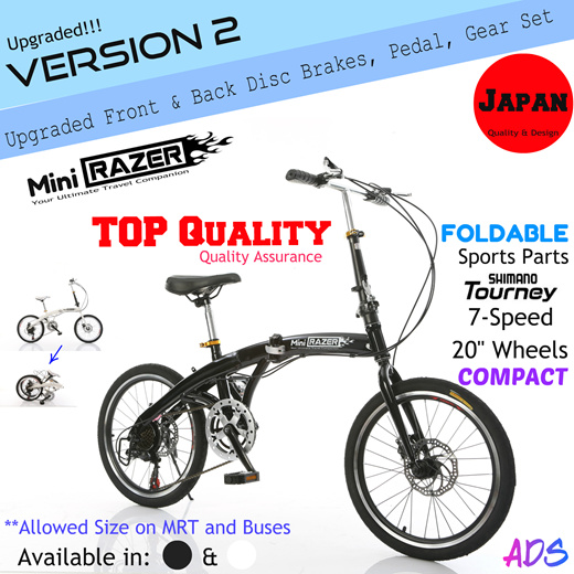 mini razer foldable bike review