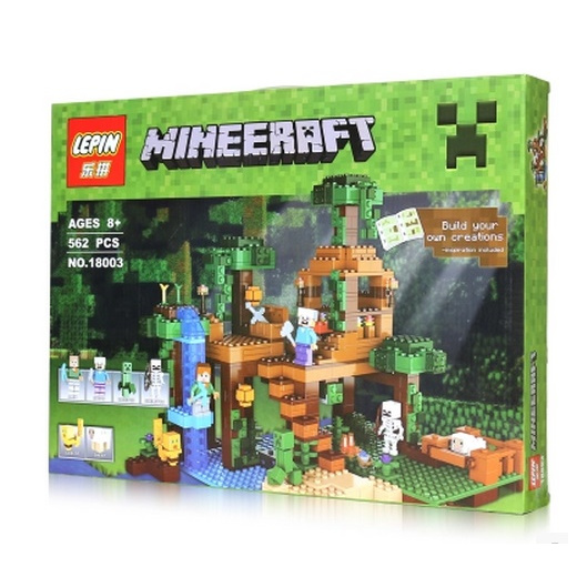 Qoo10 Lepin Minecraft My World Jungle Tree House Village House S Toys