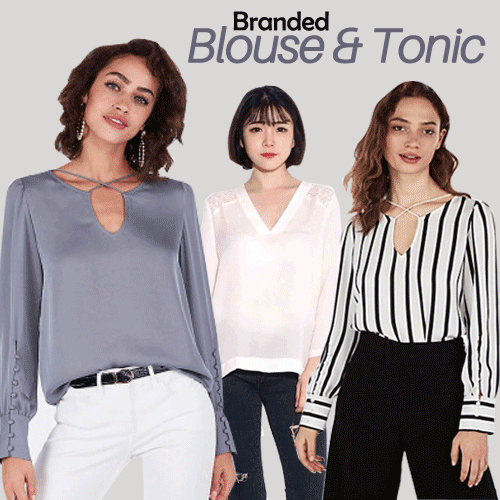 NEW WOMEN SHIRT/BLOUSE-BEST SELLER KEMEJA/BLOUSE WANITA Deals for only Rp69.000 instead of Rp80.233