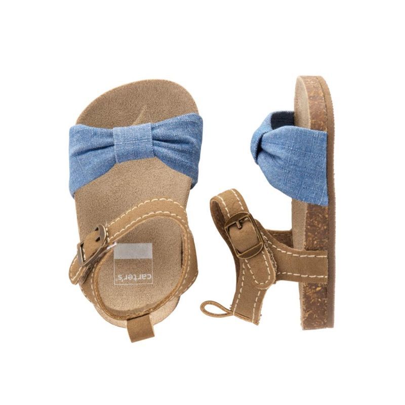 carter's cork sandal baby shoes