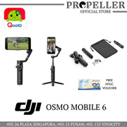 Flash Deal! Osmo Mobile 6 OM 6 - 3-Axis Stabilization Smartphone Gimbal Stabilizer, Built-In Extension Rod, Active Track 5.0, Quick, Launch, Portable and Foldable. Local Stocks!