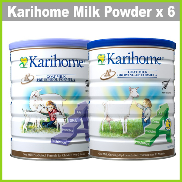 [KARIHOME] [Bundle of 6] 900g Goat Milk Powder From New Zealand for Kids 12m+ or 3yo+ Deals for only S$320.4 instead of S$320.4