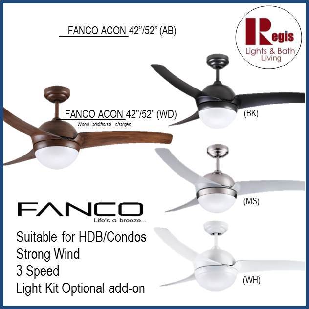 Regis Lights And Bath 2018 Sale Fanco Acon 42 52 Ceiling